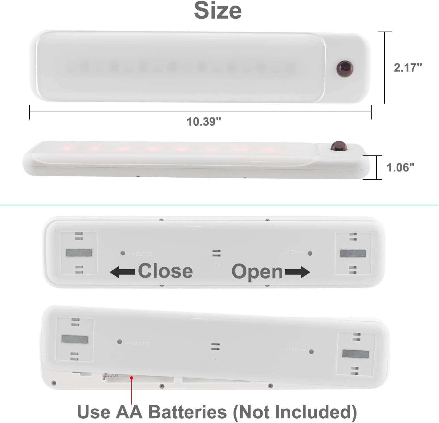LUXSWAY LED Color Light Bar with Battery Operated, Wireless Dimmable Night Lighting, Stick On Light Bar Mulit-Color Changing for Closet,Stair,Shelf, Under Cabinet,DIY Effect