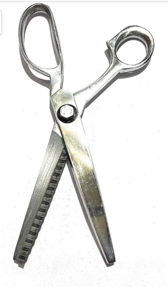 Fancy Meerut zik zak Scissor Fabric Cloths and Paper Design