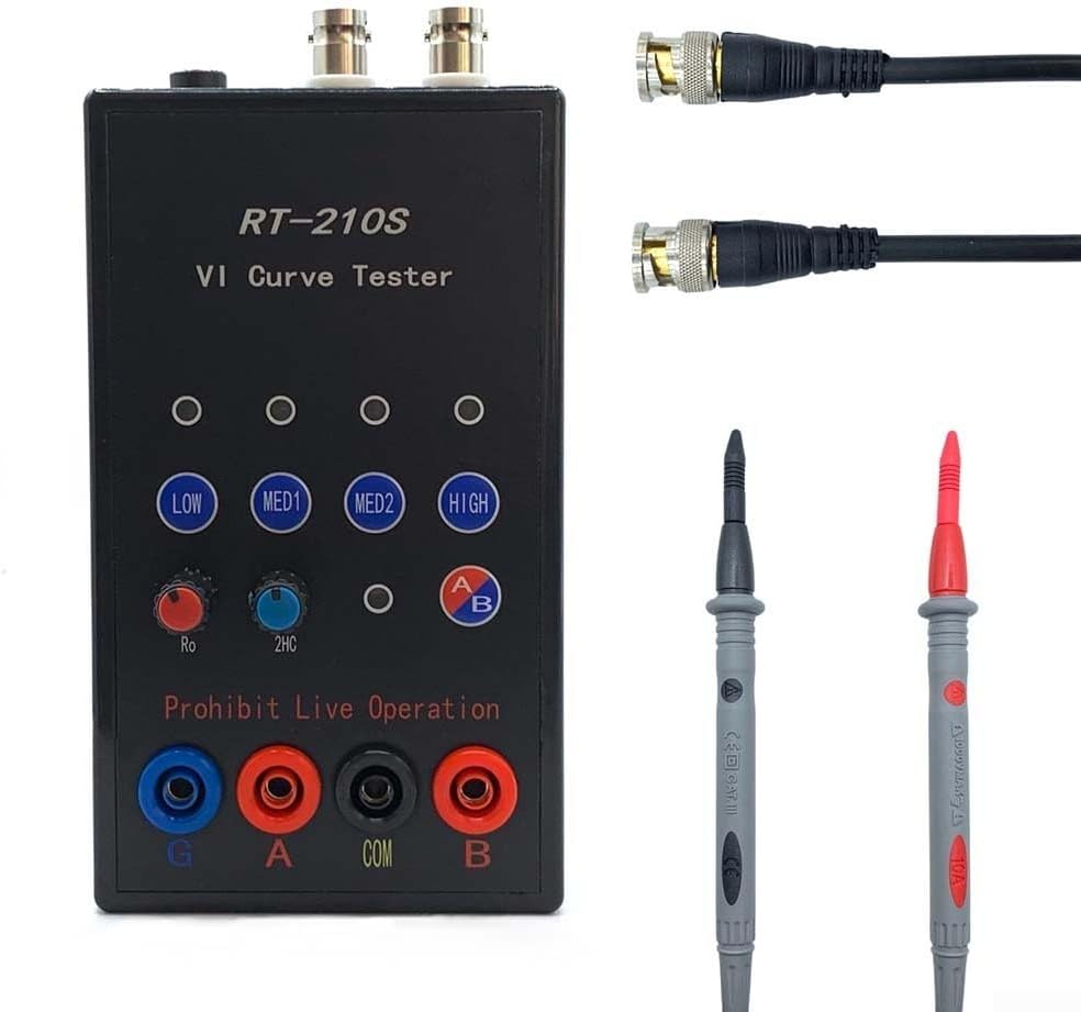 – VI Curve Tracer, 210S Dual Channel Analog Signature Analyzer ASA Tester, Component Testing Instrument, Electronics Repair Tool