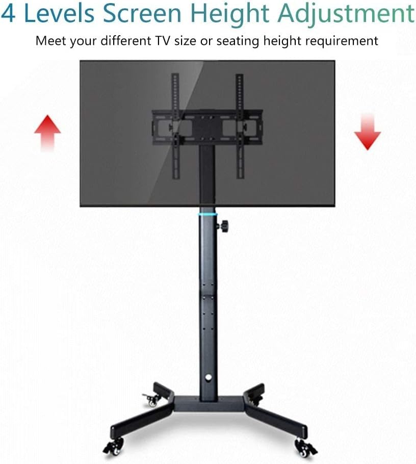 Soporte móvil para TV ajustable con ruedas carga 35 kg miniatura 3