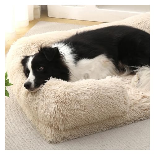 Lit carré pour chien ou chat taille M panier rembourré gris clair taille S - 5