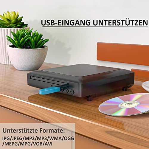 Ceihoit Mini DVD Player für TV mit HDMI und AV Ausgang