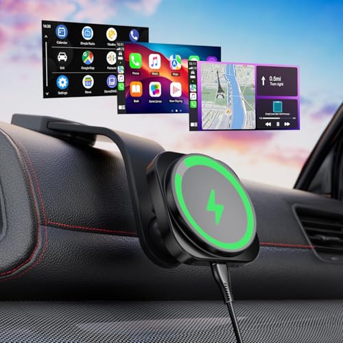 Spedal 4 in 1 CX CarPlay & Android Auto A_v^[MagSafe ԍڃX}zz_[15W [d̓CXԍڏ[d Qi2 F px\ _bV{[h}EgΉ iPhone 16