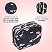 Conair Makeup Bag, Large Double Zip Toiletry and Cosmetic Bag, Perfect Size for Use At Home or Travel, Double Zip Organizer Shape in Blue, Pink and Black Camouflage
