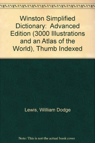 Winston Simplified Dictionary: Advanced Edition... B00186NTTO Book Cover