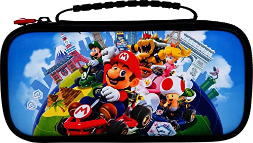 Official Nintendo Switch & Lite Deluxe Travel Case Mario Kart Family, Black - Image 2