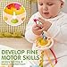 JOYIN Baby Toys - Montessori Toys for Babies, Food-Grade Sensory Present Infant Stacking Circles Teether, Blocks, 3D Stress Balls, Pull String, Learning Gifts for Baby Girls Boys