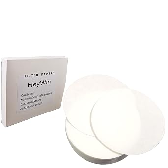 Lab Filter Paper 150mm,Pack of 100,Used for Filter Paper Science Experiment,also for Oil Industry Test