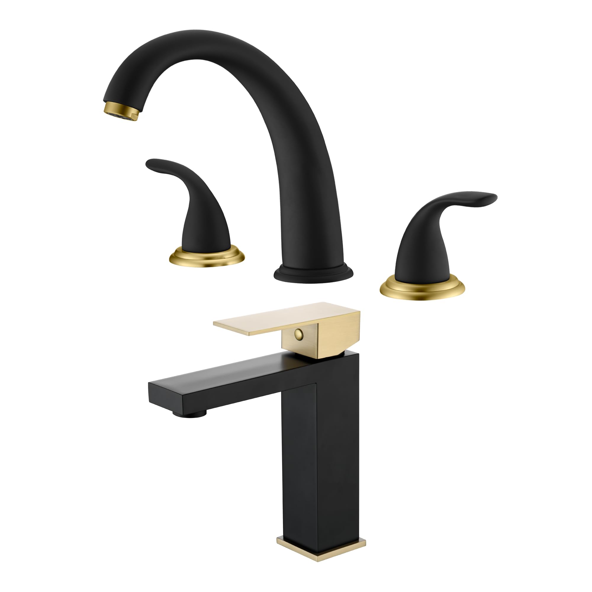 Jnfidosr Bathroom Sink Faucet S1412-Mg+ Roman Tub Faucet S2169s-Mg
