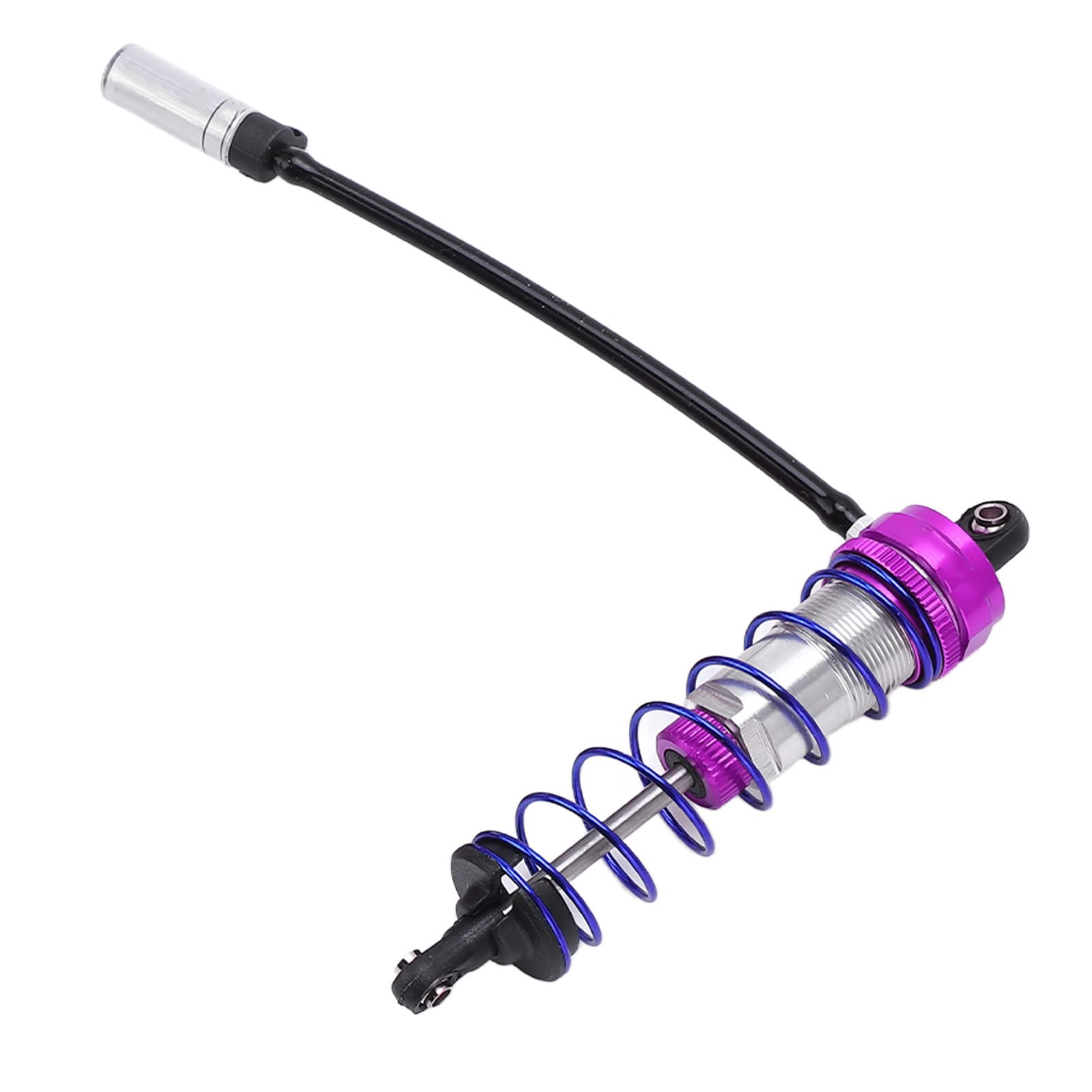 Amortyzator ze stopu aluminium regulowany olej 92mm przód 105mm tylny amortyzator samochodowy RC do samochodu 1/10 RC (fioletowy)