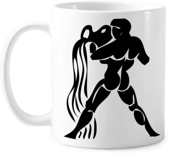 Constellation Aquarius Zodiac Sign Mug Pottery Ceramic Coffee Porcelain Cup Tableware