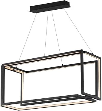 ET2 Penrose - 108W 1 LED Linear Pendant-38 Inches Tall and 16 Inches Wide-Black Finish