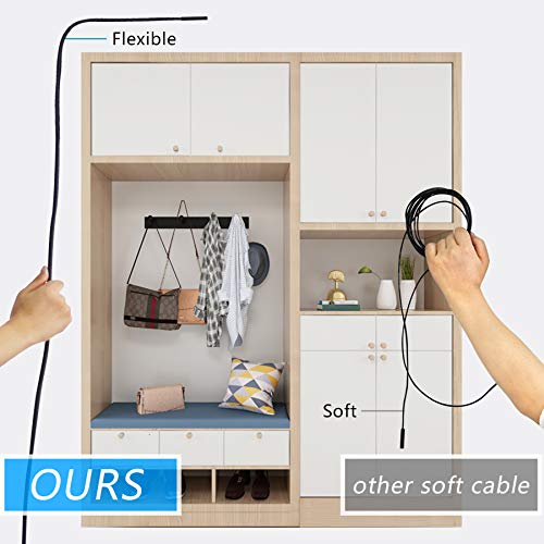 Usb Endoscope For Otg Android Phone, Computer, 5.5 Mm Borescope Inspection Snake Camera Waterproof With Usb, Type C, 16.4Ft Semi-Rigid Cord With 6 Led Lights, Compatible With Windows Pc, Macbook #TOP1
