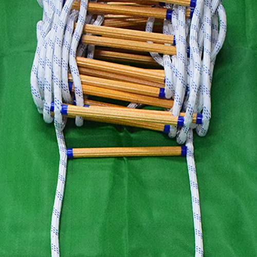 Image of Emergency Fire Escape Ladder Soft Rope Lightweight W /Hooks for Aerial Work|Sporting Goods|Outdoor Sports|Climbing & Caving|Ropes, Cords & Slings