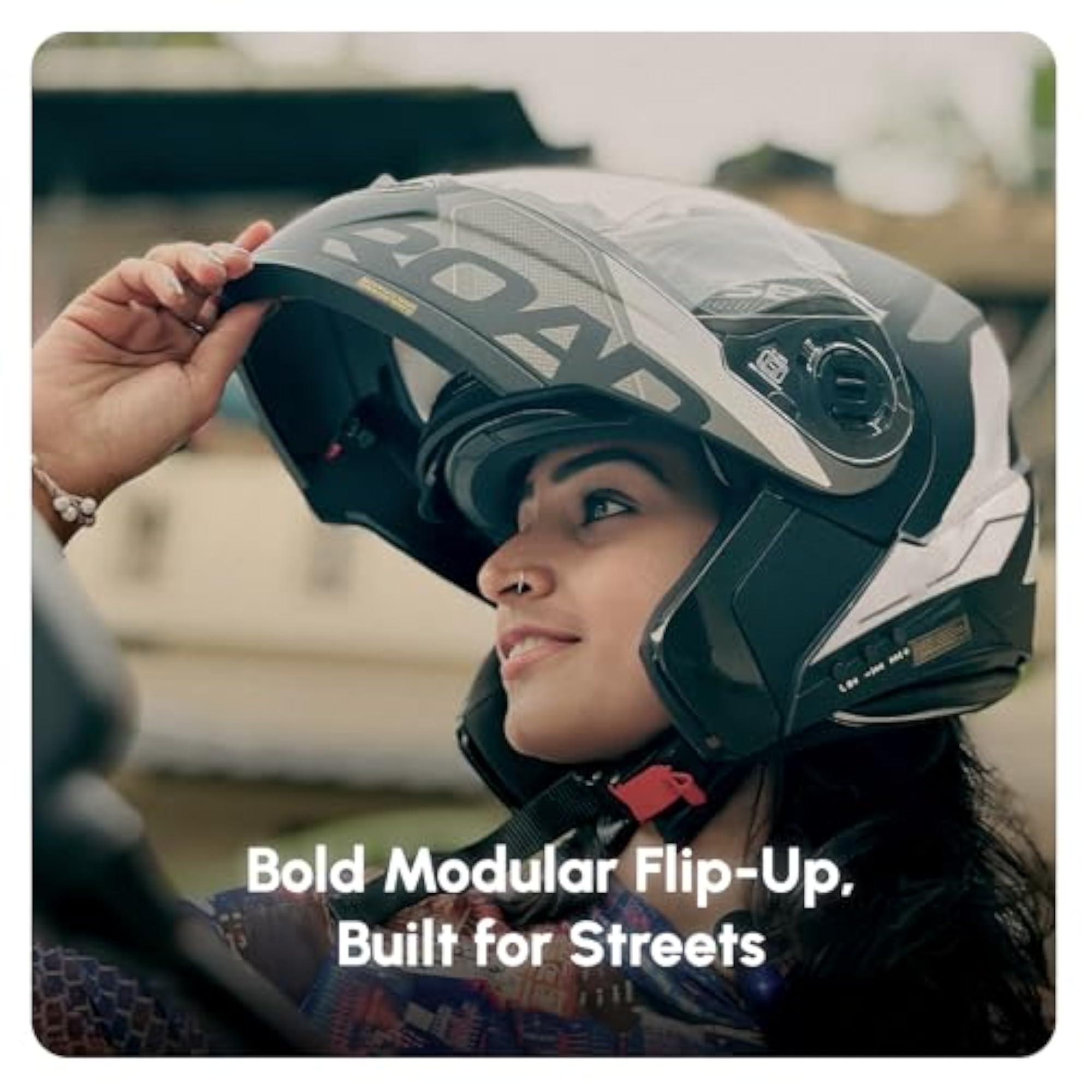N2 Road Motorcycle Bluetooth Flip-up ISI Helmet for Men