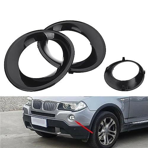 Marco negro de parachoques para BMW X3 E83 LCI, soluciona desajustes 6