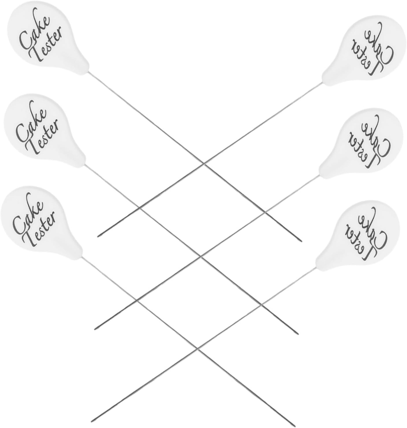 Cabilock 6pcs Stainless Steel Cake Tester Stick for Baking Biscuit Cookie Cupcake Metal Cake Probe