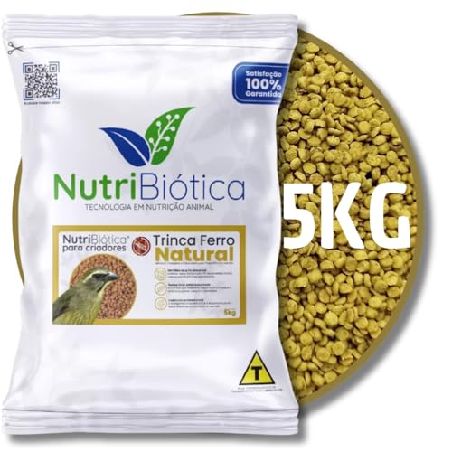 NUTRIBIÓTICA Ração Extrusada Trinca Ferro Natural 15KG 10KG 5KG Linha Criadores (5 KG)