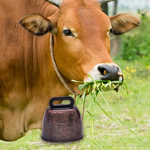 4X Grazing Bell Ornament Small Metal Cow Bell Loud Bells, Cattle, Pets Supplies