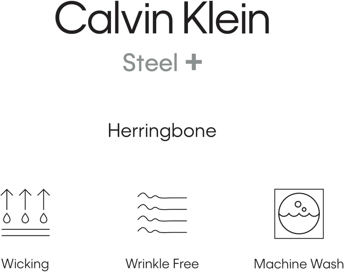 Calvin Klein Men's Regular Fit Non Iron Herringbone Button-Down Shirt - Image 4