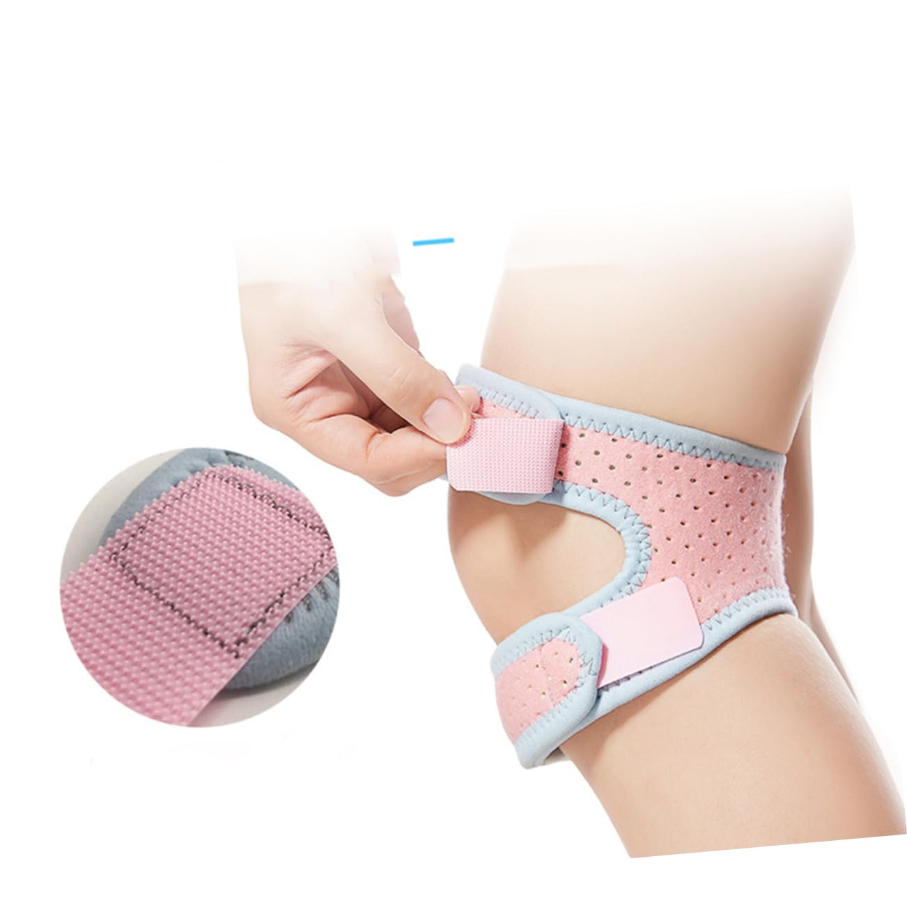 Unisex Sports Knee Pad for Men and Women Breathable Patellar Retinaculum Protector Lightweight Design for Running and Outdoor Activities for Knee Injury Recovery and Support Pink