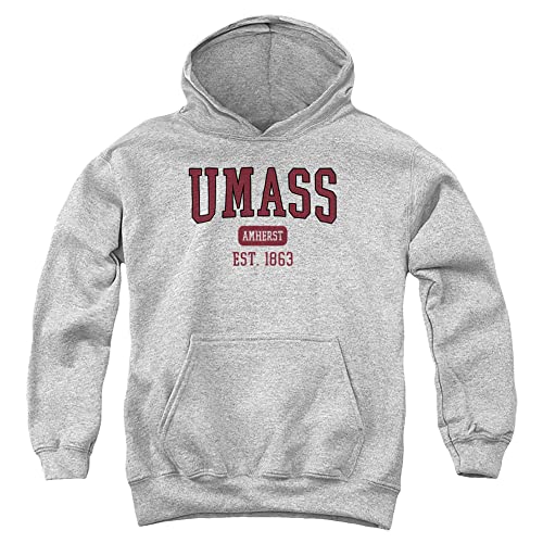LOGOVISION University of Massachusetts Official Est. Date Youth Kids Boy/Girls Kids Boy/Girls Pull-Over Hoodie Sweatshirt