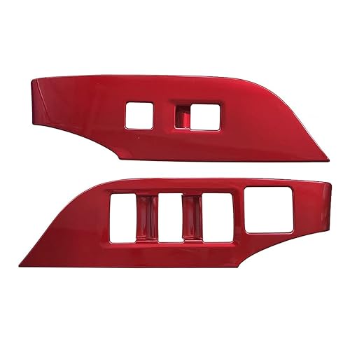 Miniatura 6 de ruihe 4 piezas de cubierta de panel de control de ventana de puerta de automóvil para Toyota RAV4 2019 2020 2021 2022 2023 2024 2025 versión