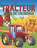  Livre de coloriage de tracteurs pour les enfants de 4 à 8 ans: Livre de coloriage pour enfants, garçons et filles, avec 50 dessins différents, pour les 4-8 ans The Ultimate Tractor