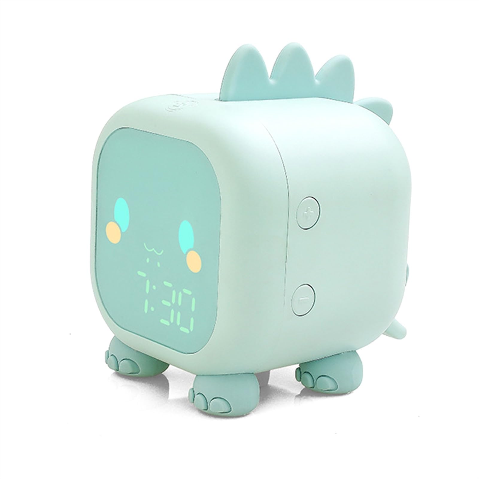 G5z9w3c7m2 Green Loud Alarm Clocks Led Alarm Clock Cute Dinosaur Digital Bedside Desktop Sleep Trainier Wake Up Night Light Relojes(Green)
