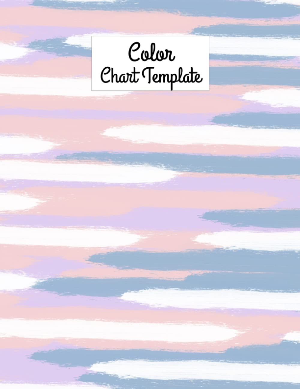Color Chart Template: 72 Swatches per Page for Record 3600 Different Colors with Page Number and Table of Contents