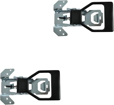 Black Inner Interior Inside Door Handle Pair Set for 82-92 Camaro Firebird