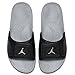 NIKE Jordan Hydro III Retro Black/Metallic Silver/White Men's Sandal Size 10