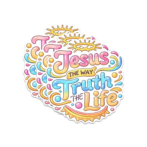FALIMITLESS Jesus The Way The Truth The Life Sticker 3Pcs