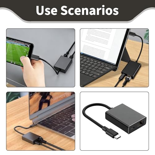 Vnuipofa Adaptador Ethernet para Fire TV Stick 4K Chromecast, Adaptador Micro USB a RJ45 100 Mbps, con LED para Fire TV Stick, Chromecast, Google Home Mini y Otros Dispositivos de Streaming (Negro) - imagen 6