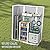 UDPATIO 38 Cu.ft Resin Outdoor Storage Shed, 4.3 ft x 5.6 ft Vertical Storage Shed Waterproof Resin Cabinet for Garden, Backyard, Lawn, Grey
