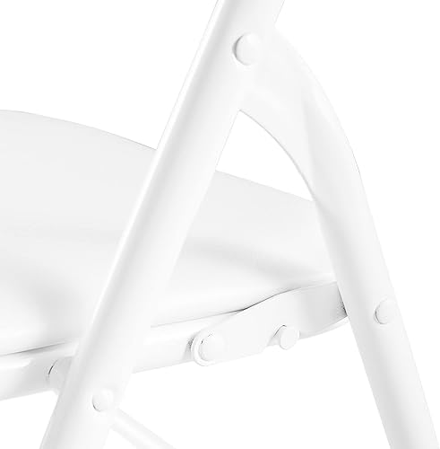 Miniatura 4 de NBTiger Paquete de 6 sillas plegables con asiento acolchado suave y respaldo, silla portátil con marco de acero para reuniones comerciales, bodas,