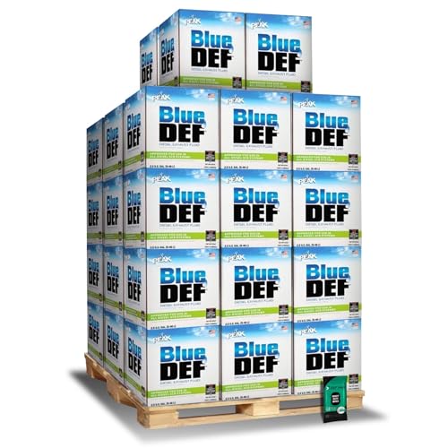 BlueDEF DEF Fluid Pallet - Premium Blue DEF Fluid 40 Cases Diesel Exhaust Fluid 2.5 Gallon Case - Pack of 40 Jugs and 1 Pack of DEF Hero Heavy Duty Wipes