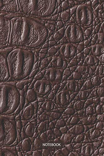 Brown Crocodile Fabrics Fashion Style Pattern Journal Notebook Souvenir Diary: 100 Blank Ruled Pages 6x9 inch, Back To School: Men's Women's Boys ...