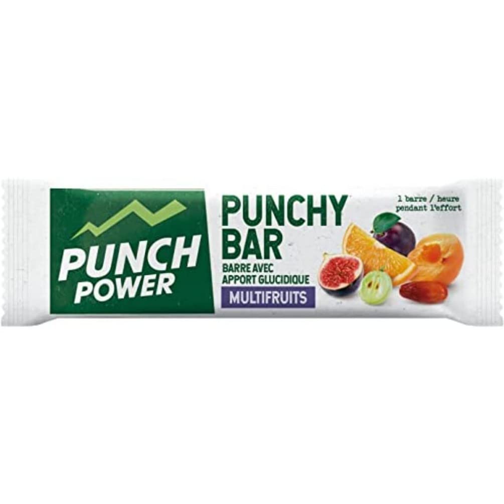PUNCH POWER - Punchy Bar Multifruits - Présentoir 40 barres x 30g - Barre énérgétique sport - Marque Française