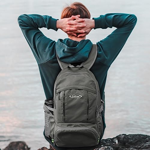 Image of G4Free 40L Lightweight Packable Hiking Backpack, Waterproof Travel Daypack | Water-Resistant Polyamide, Size: 18.9*12.9*9.4inch(L*W*H), 100% Waterproof Wet Pocket, Travel, Climbing, swimming