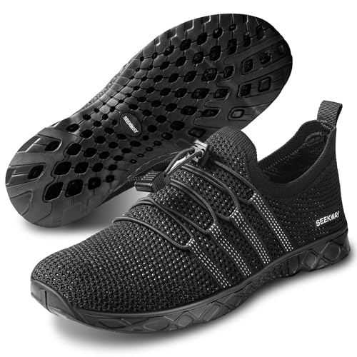 SEEKWAY Mens Womens Water Shoes Quick Dry Aqua Shoes Barefoot for Beach Surf Hiking Pool Water Sports by SEEKWAY - Used condition - US$24.12