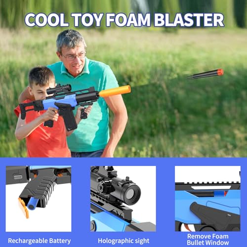 Romker RM-TGB01 Toy Gun Automatic Sniper Rifle For Nerf Guns Bullets -Electric Toy Foam Blaster With 200 Darts, 2 Magazines, Toys For 8-12 Year Old Boys Adults, Birthday Xmas Gift thumb #3