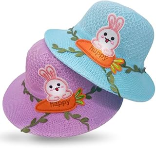 Cute Arnub Hats Hats Suitable for Girls Sun Protection Assorted Colors from Three Years to Five Years Old