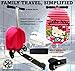 Fast Forward Hello Kitty 2-in-1 Kids Scooter Suitcase & Ride-On Carry-On Luggage –Lightweight Carry-On Travel Case with Built-in Kick Scooter