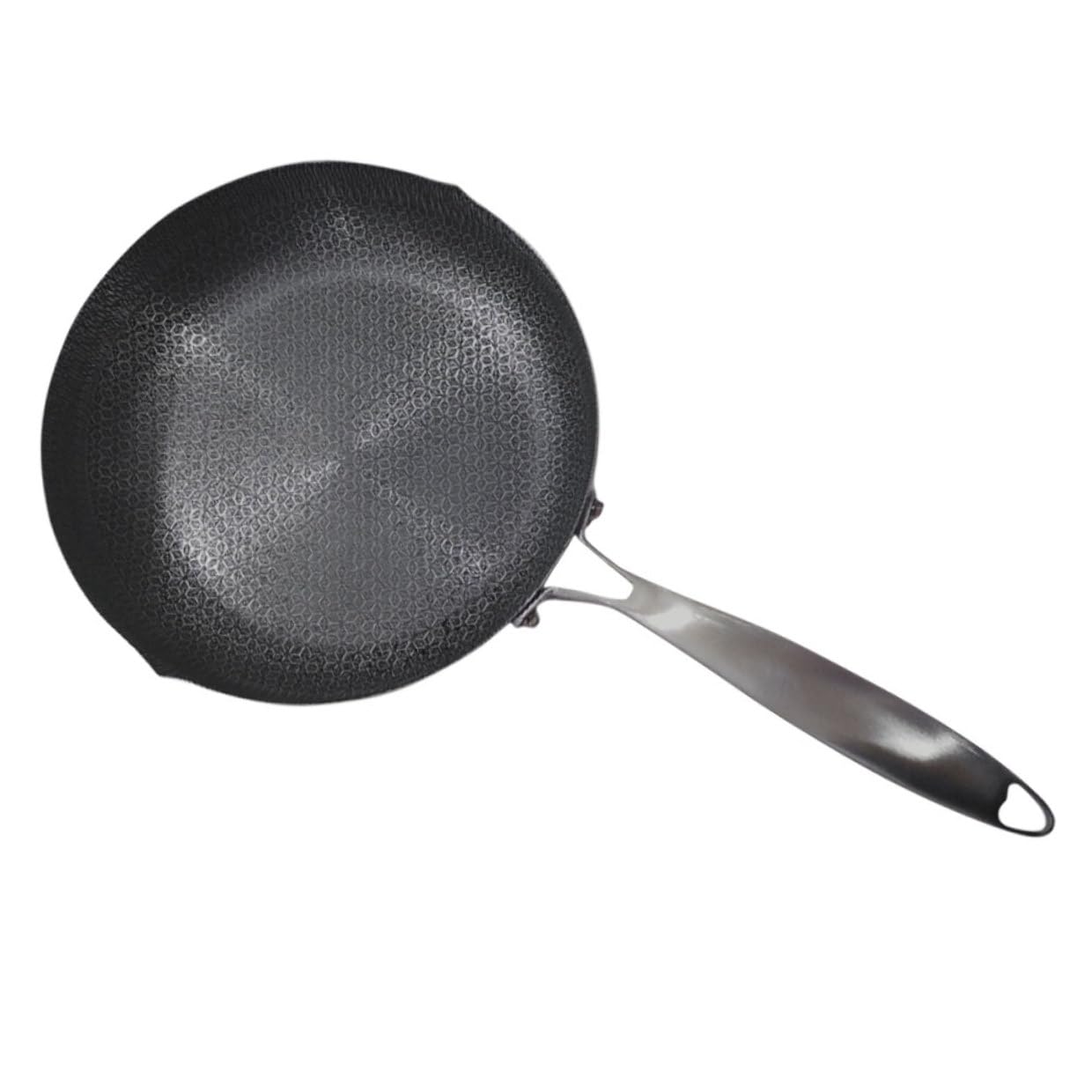 Poêle en acier inoxydable 26 cm antiadhésive ustensile cuisine compatible plaques électriques