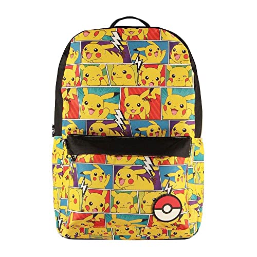 Mochila básica Pikachu Pokémon para evitar dolores de espalda alta con tirantes cómodos