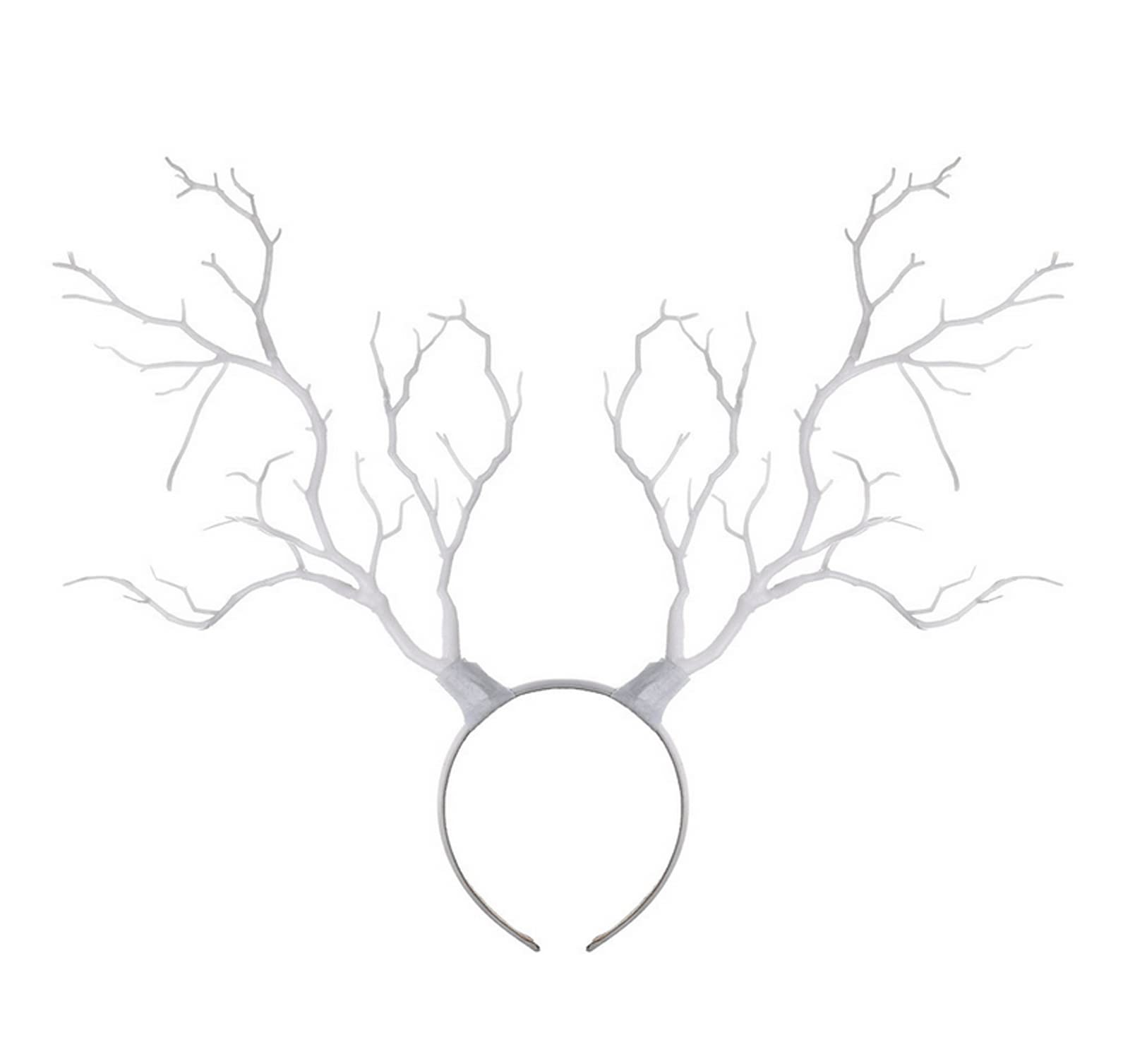 Christmas Antler Headband Tree Branches Elk Hair Crown Shaped Hair Band Women Accessories Headdress Festival Props