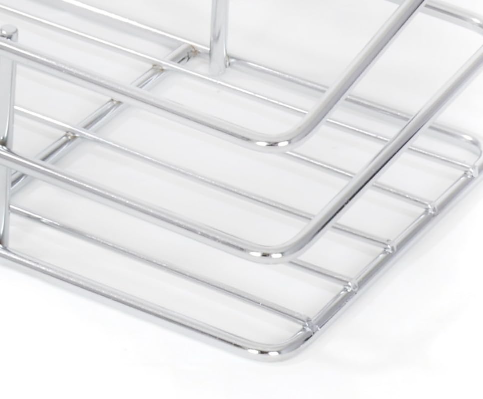 Image of S.K. Stainless Steel Glass Holder Stand for Kitchen /Glass Holder for Kitchen /Kitchen Organizer(12 INCH)(Upto 4 Glasses)(Size:-30.5 * 13 * 10 cm)