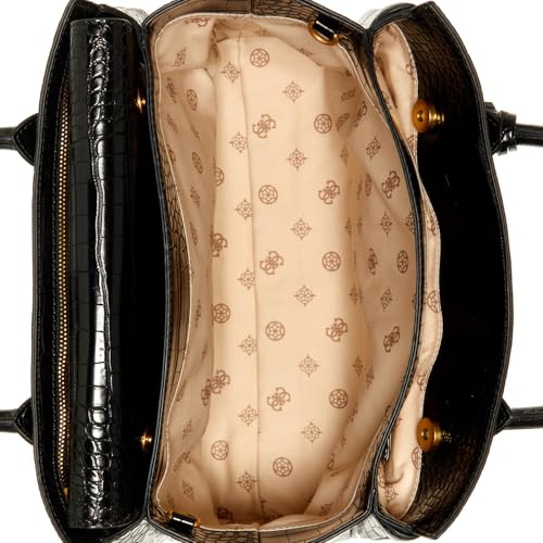 Image of Guess Women's Croc-Textured Handheld Bag| Ladies Purse Handbags | Gift For Ladies