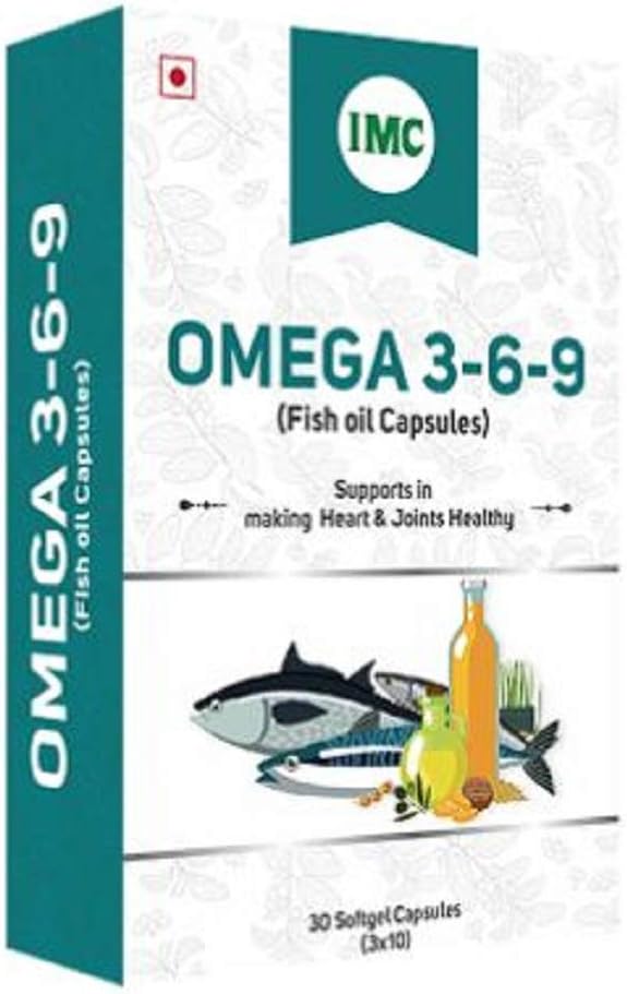 IMC Omega 3-6-9 (Fish Oil Capsules),Pack of 30